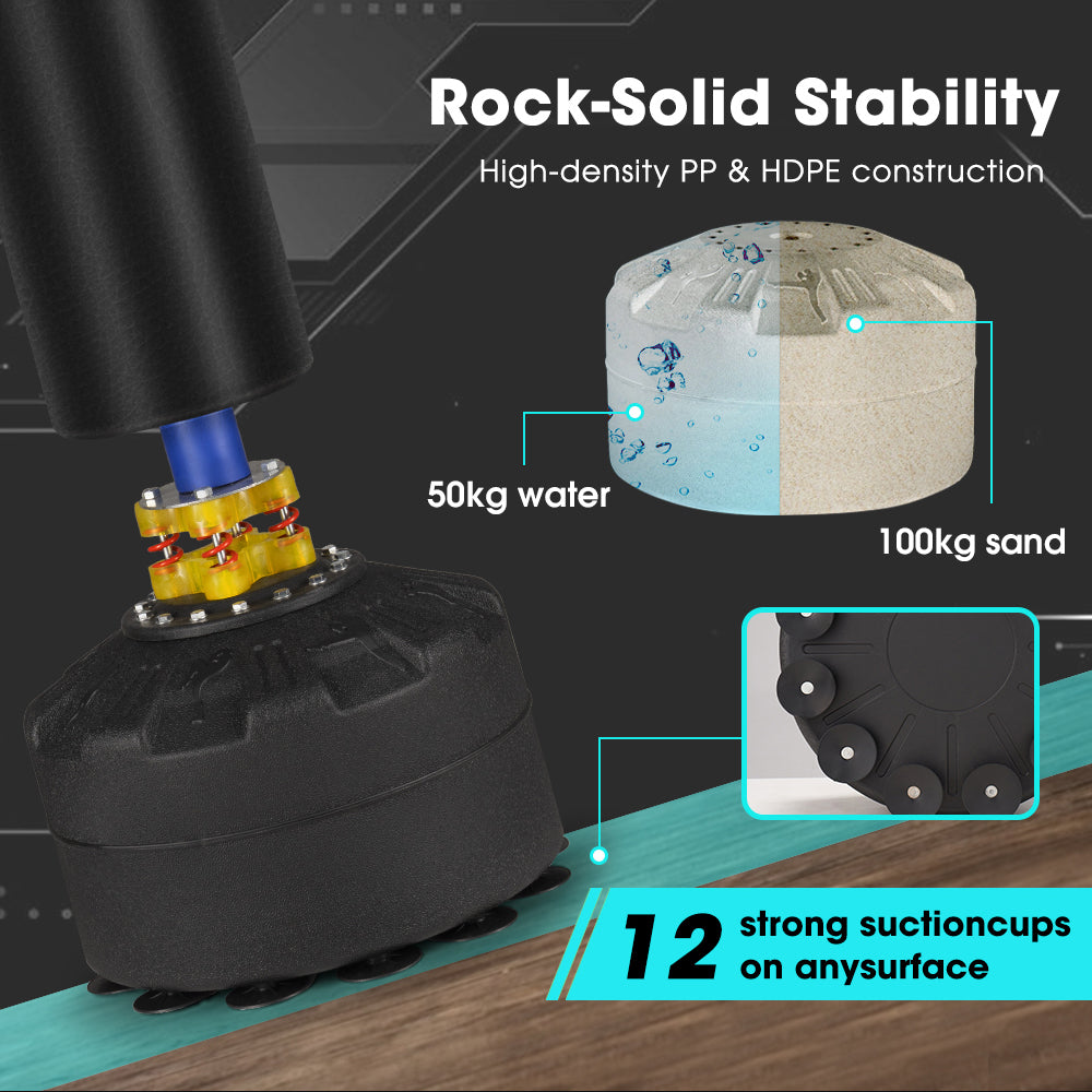 ProPulse Boxing Punching Bag Free Standing Speed Bag Adults Kick Training 176cm - Sunyee