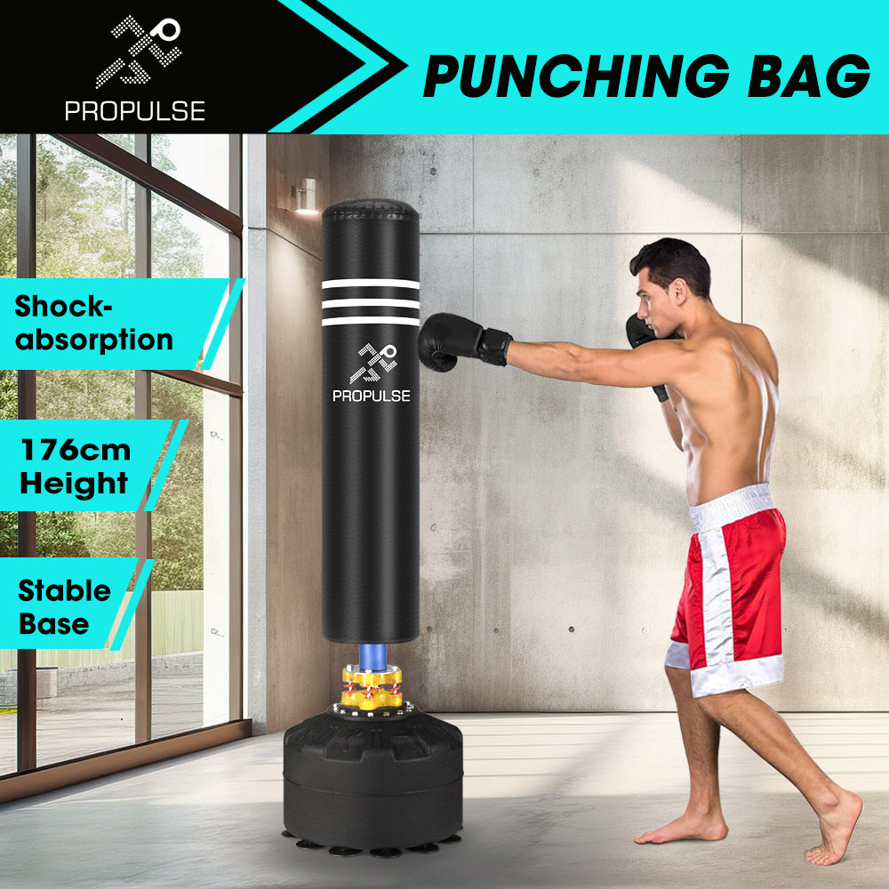 ProPulse Boxing Punching Bag Free Standing Speed Bag Adults Kick Training - Sunyee