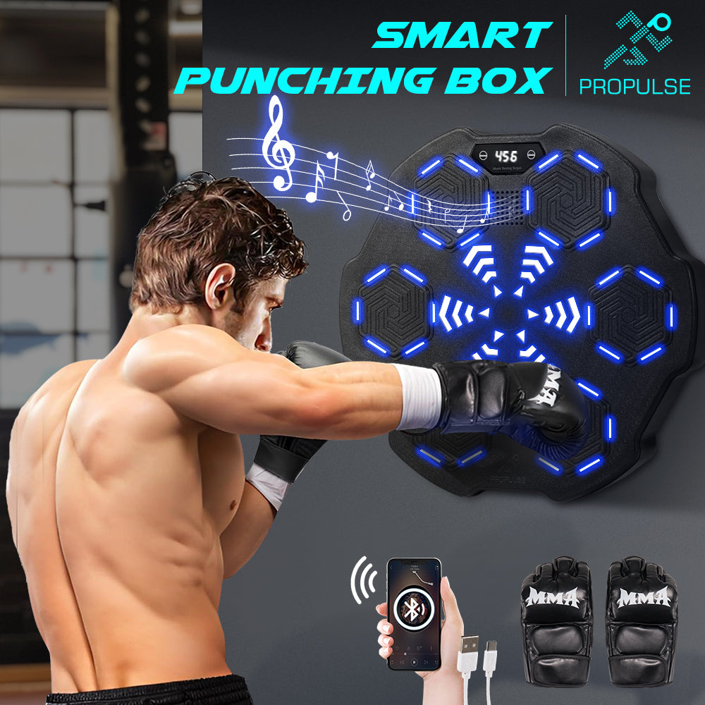 ProPulse Smart Punching Boxing Electronic Music Machine 8 Speeds with Box Gloves - Sunyee