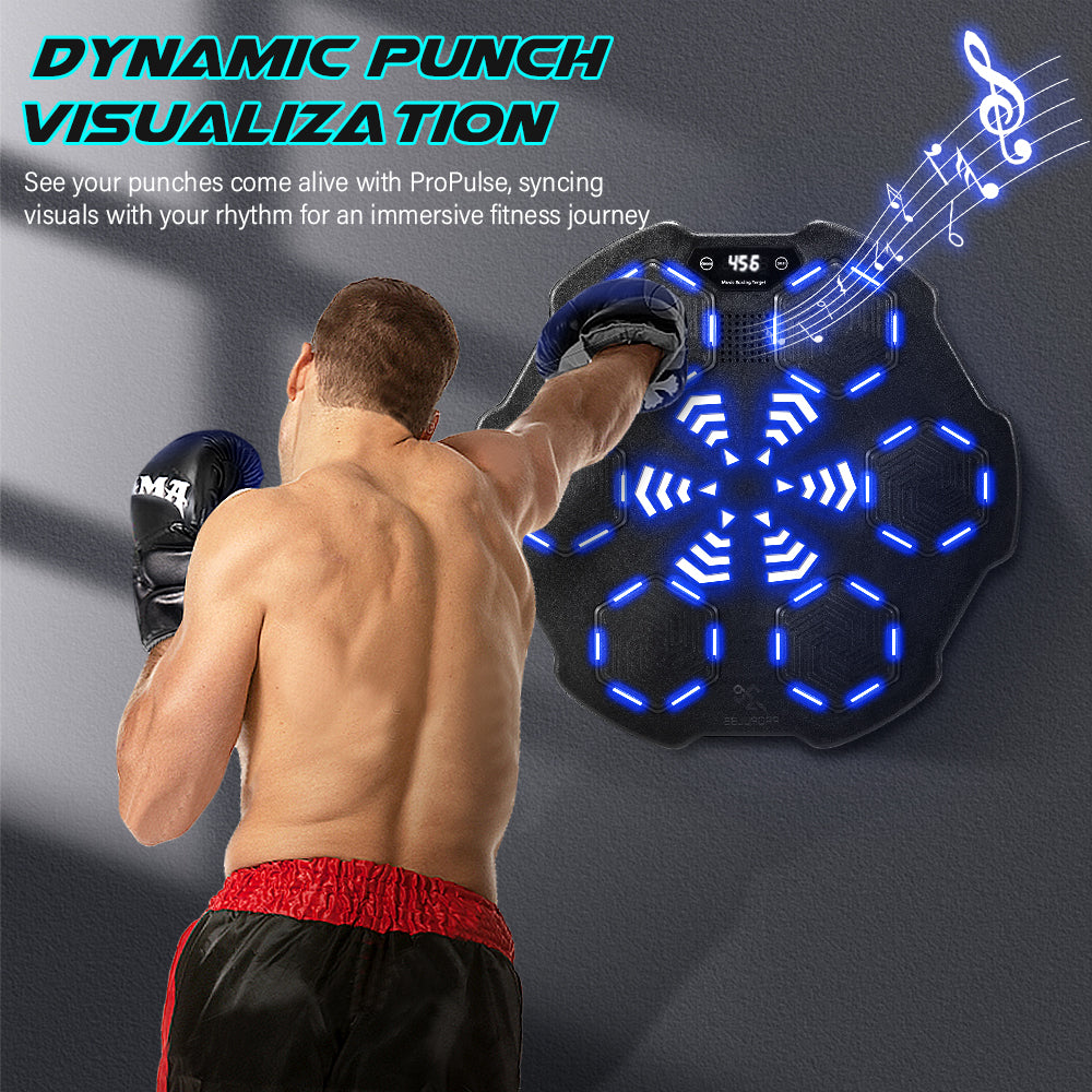 ProPulse Smart Punching Boxing Electronic Music Machine 8 Speeds with Box Gloves - Sunyee