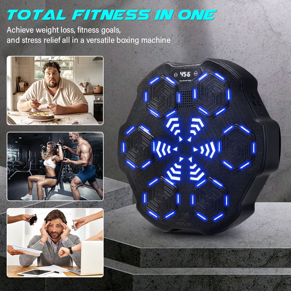 ProPulse Smart Punching Boxing Electronic Music Machine 8 Speeds with Box Gloves - Sunyee