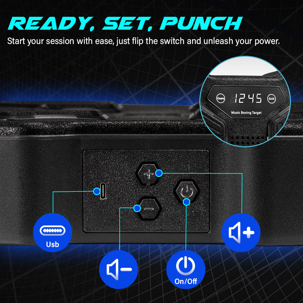 ProPulse Smart Punching Boxing Electronic Music Machine 8 Speeds with Box Gloves - Sunyee