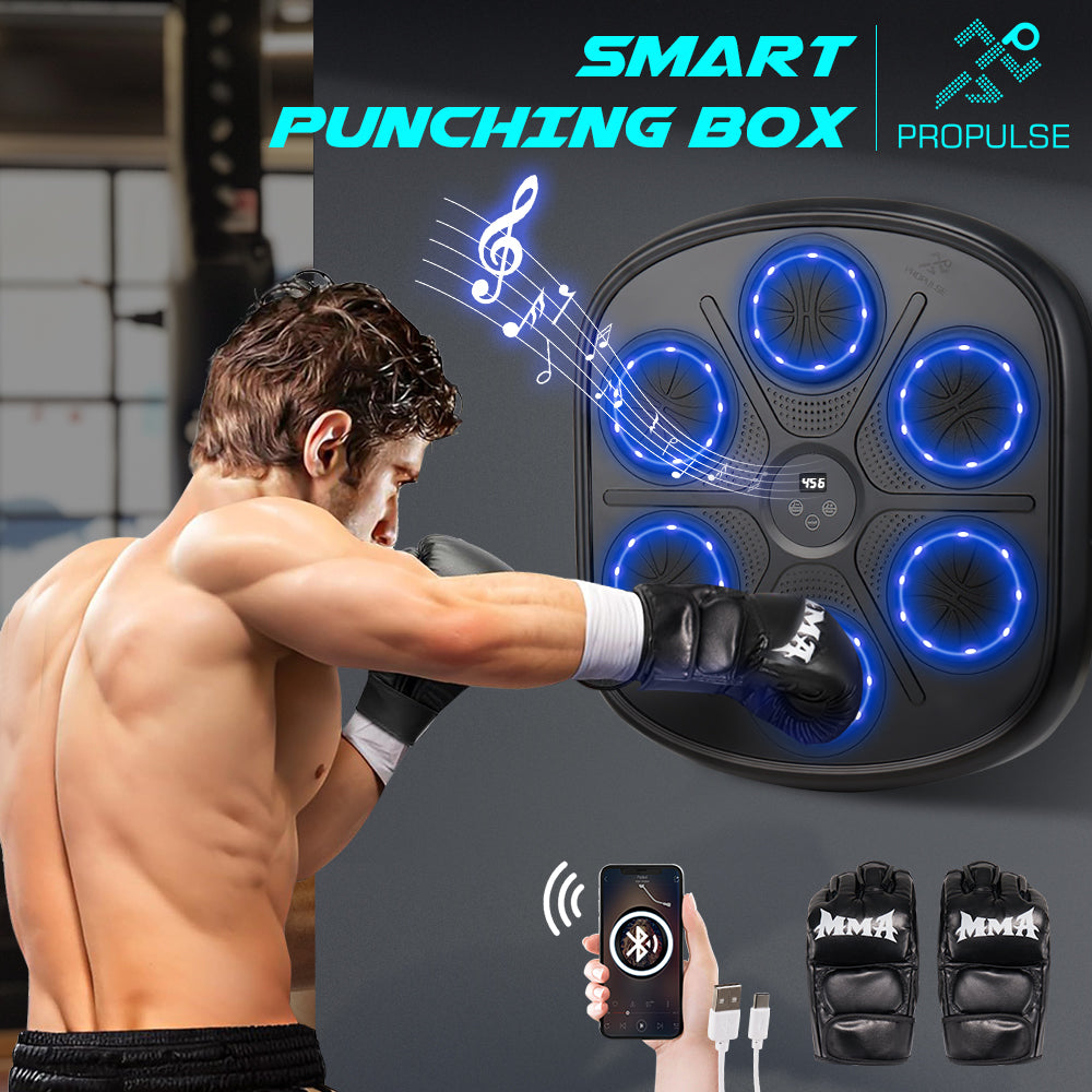 ProPulse Smart Punching Boxing Electronic Music Machine 9 Speeds with Box Gloves - Sunyee