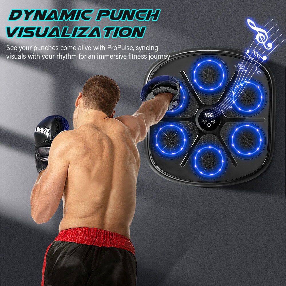 ProPulse Smart Punching Boxing Electronic Music Machine 9 Speeds with Box Gloves - Sunyee