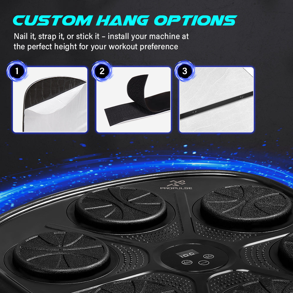 ProPulse Smart Punching Boxing Electronic Music Machine 9 Speeds with Box Gloves - Sunyee