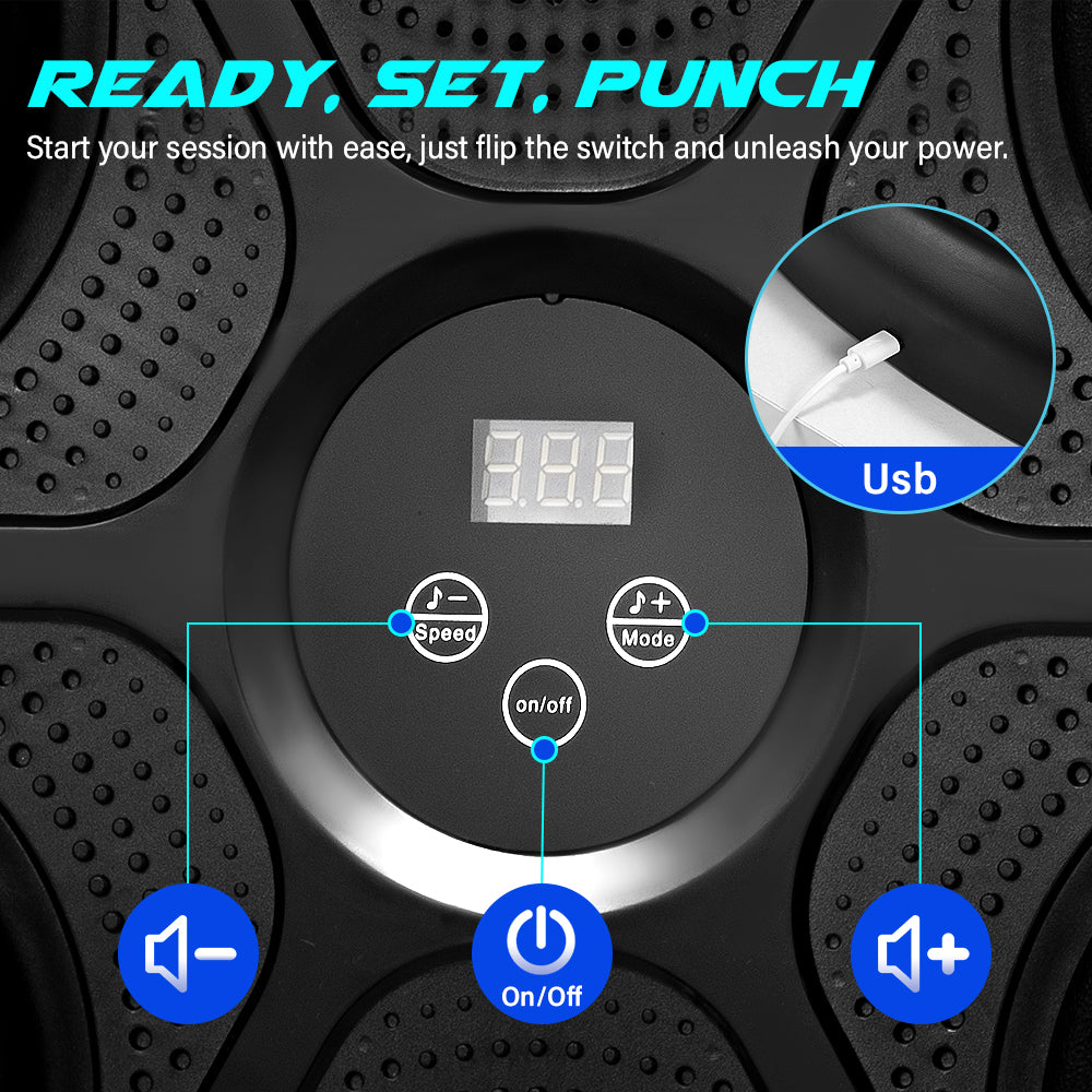 ProPulse Smart Punching Boxing Electronic Music Machine Home Training 9 Speeds - Sunyee