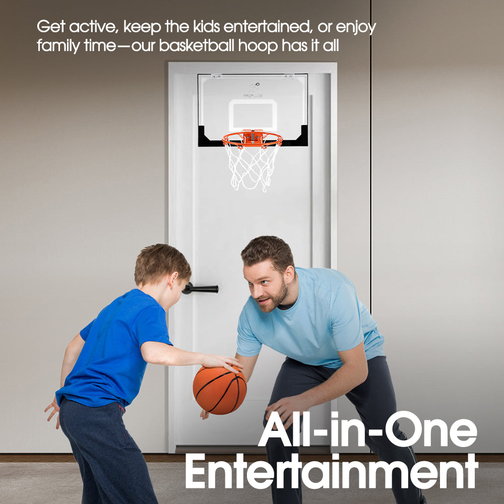 ProPulse Mini Basketball Hoop Door Wall Mounted Kids Sport Backboard Indoor - Sunyee