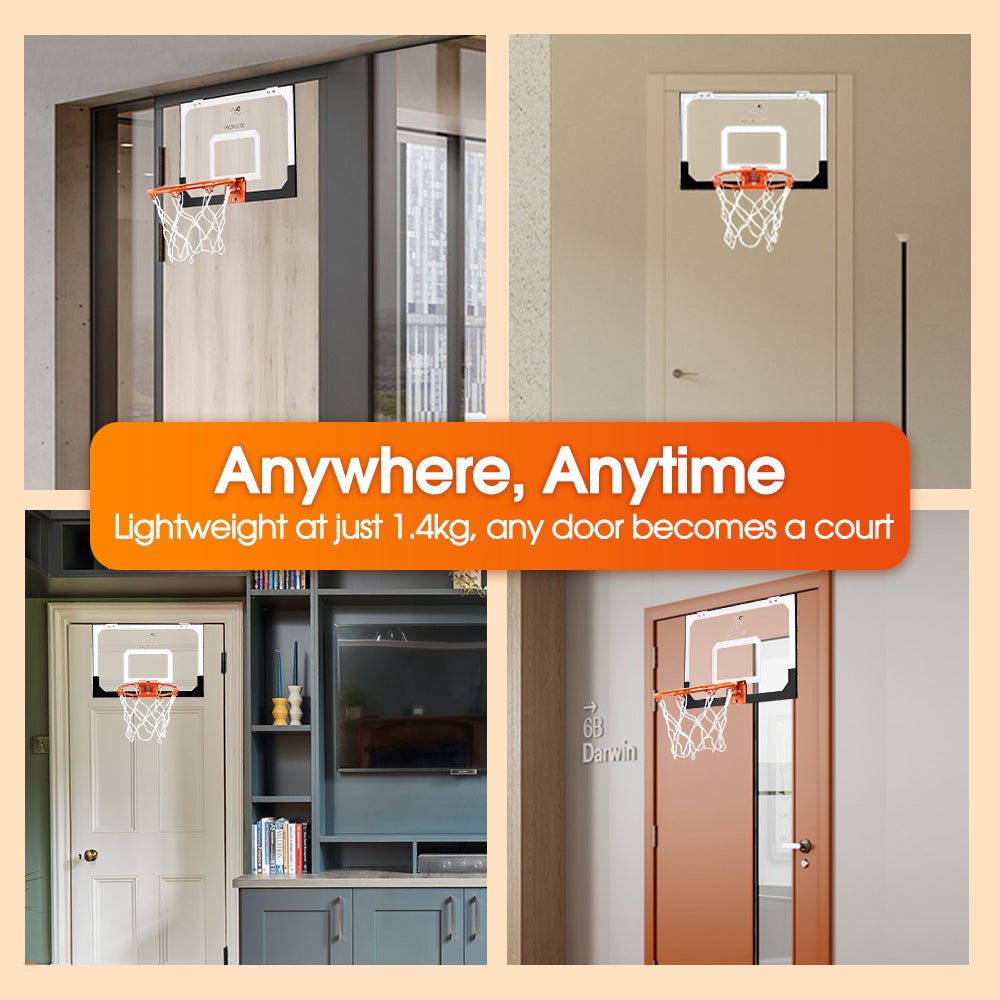 ProPulse Mini Basketball Hoop Door Wall Mounted Kids Sport Backboard Indoor - Sunyee