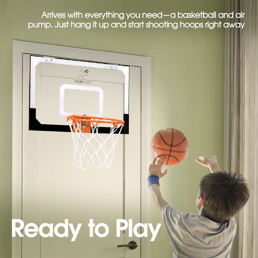 ProPulse Mini Basketball Hoop Door Wall Mounted Kids Sport Backboard Indoor - Sunyee