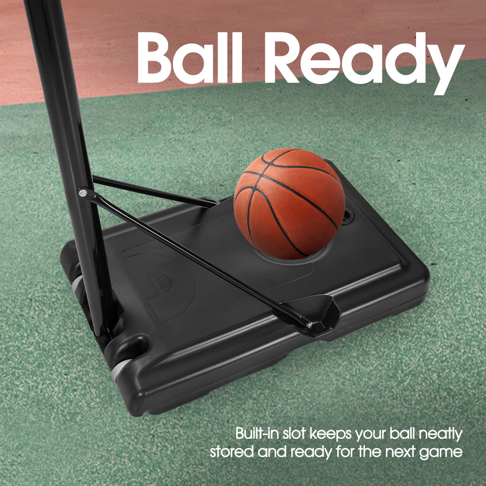 ProPulse Basketball Hoop Stand System Portable 1.36M-3.05M Height Adjustable - Sunyee