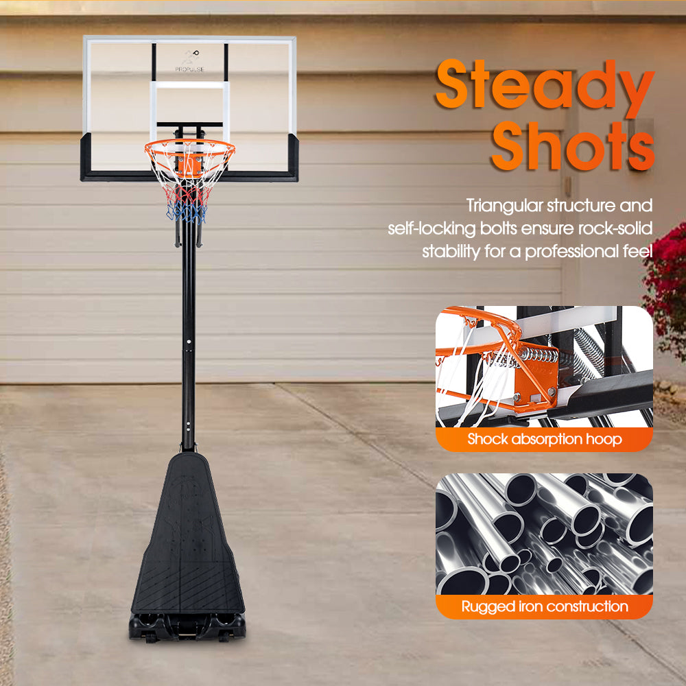 ProPulse Professional Basketball Hoop Stand 2.45M-3.05M Height Adjustable - Sunyee