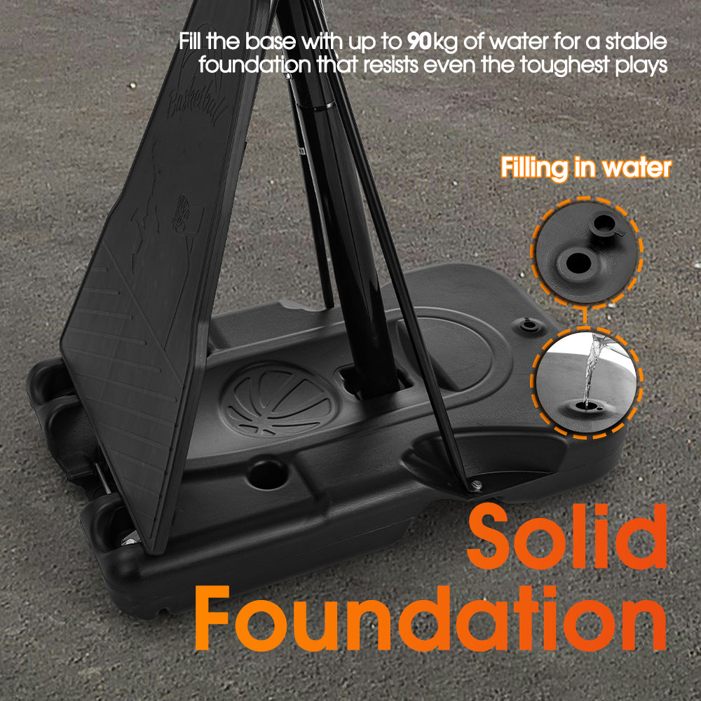 ProPulse Professional Basketball Hoop Stand 2.45M-3.05M Height Adjustable - Sunyee