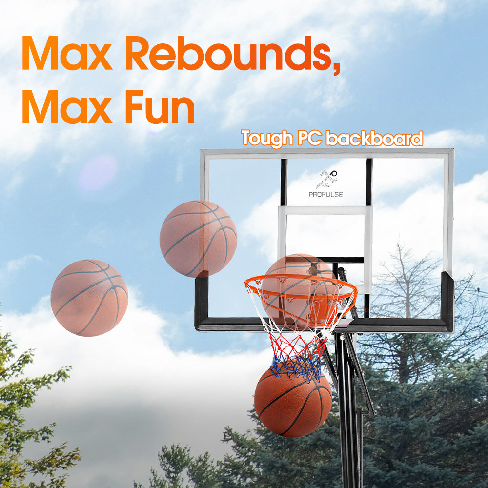 ProPulse Professional Basketball Hoop Stand 2.45M-3.05M Height Adjustable - Sunyee