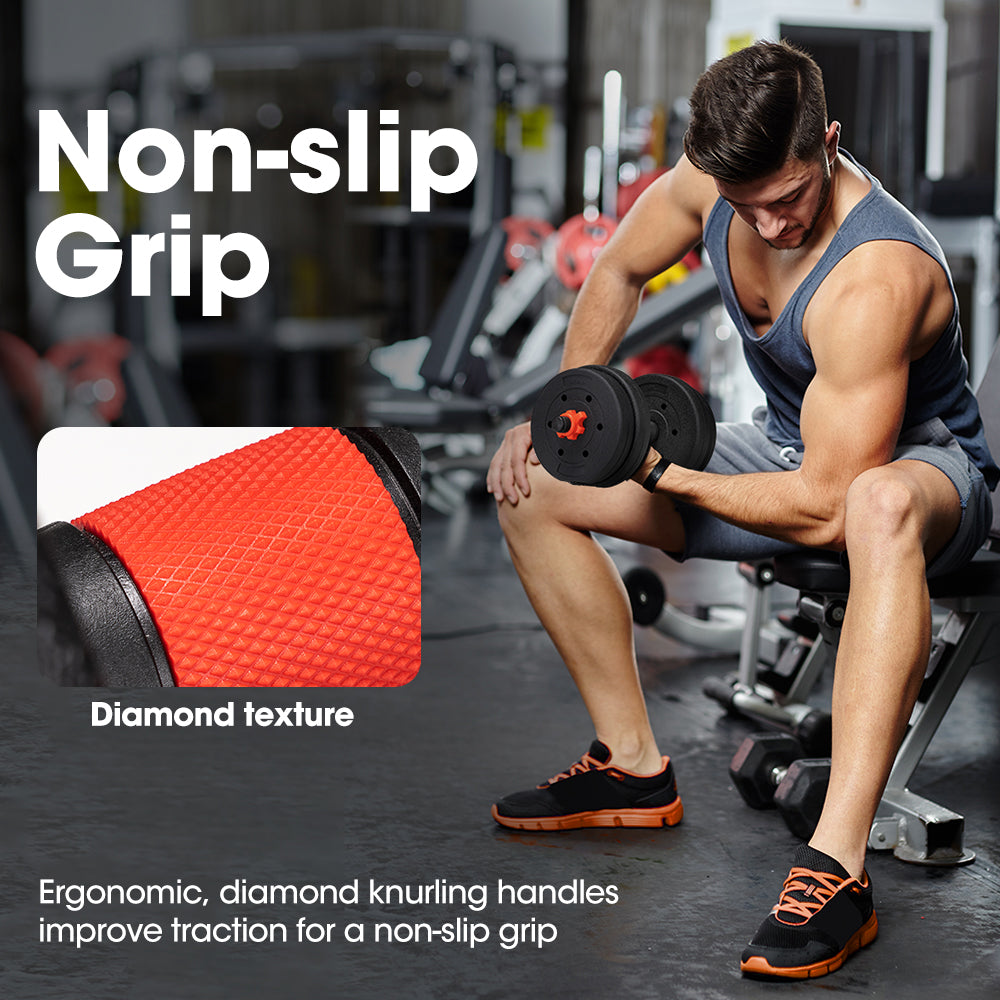 ProPulse Adjustable Dumbbell Barbell Set Home Weights Exercise 15/20/25/40KG - Sunyee