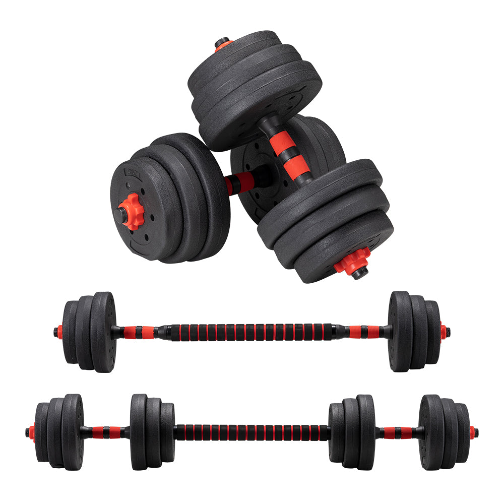 ProPulse 20KG Adjustable Dumbbell Barbell Set Home Gym Weights Exercise - Sunyee