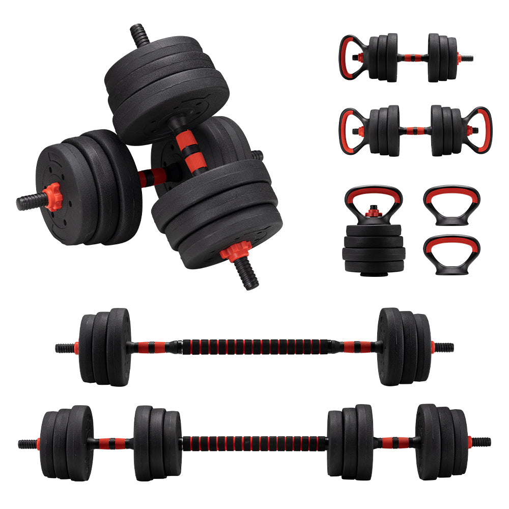 ProPulse 25KG Adjustable Dumbbell Barbell Set Home Gym Weights Exercise - Sunyee