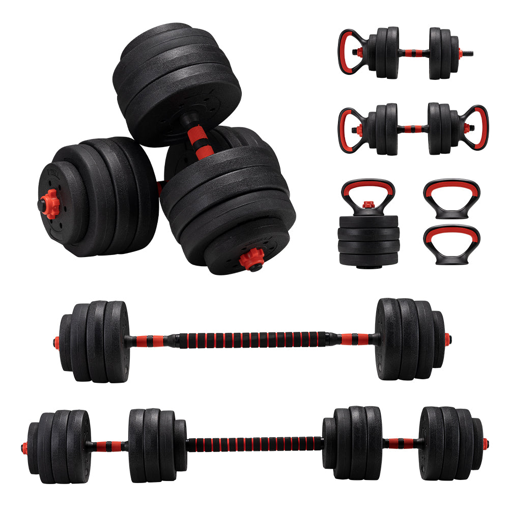 ProPulse 40KG Adjustable Dumbbell Barbell Set Home Gym Weights Exercise - Sunyee