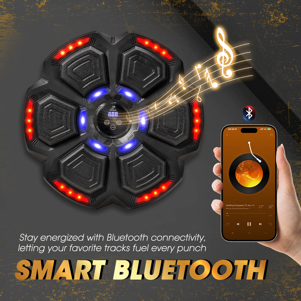 ProPulse Punching Boxing Machine Electronic Music Bluetooth Training 9 Speeds - Sunyee