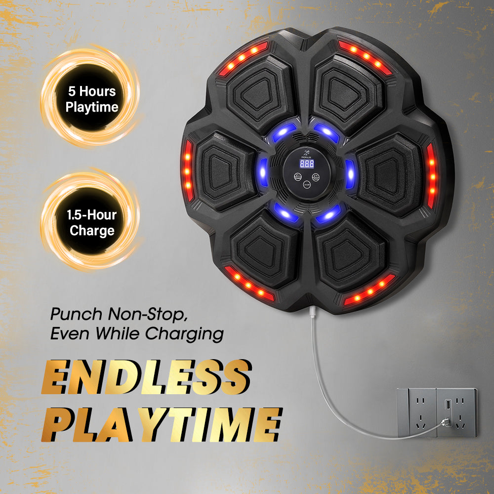 ProPulse Punching Boxing Machine Electronic Music Bluetooth Training 9 Speeds - Sunyee