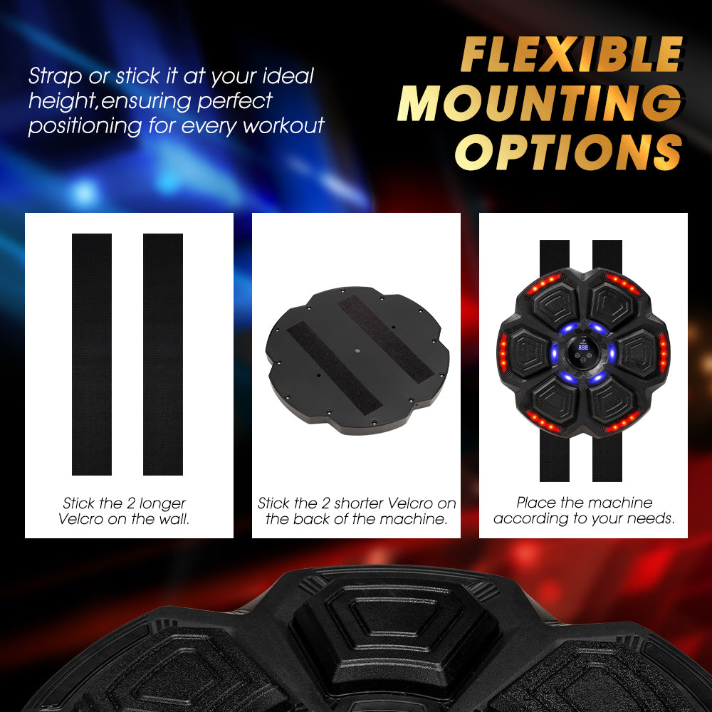 ProPulse Punching Boxing Machine Electronic Music Bluetooth Training 9 Speeds - Sunyee