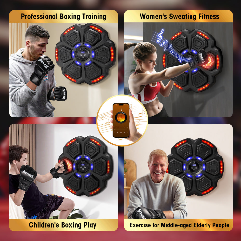 ProPulse Punching Boxing Machine Electronic Music Bluetooth Training 9 Speeds - Sunyee