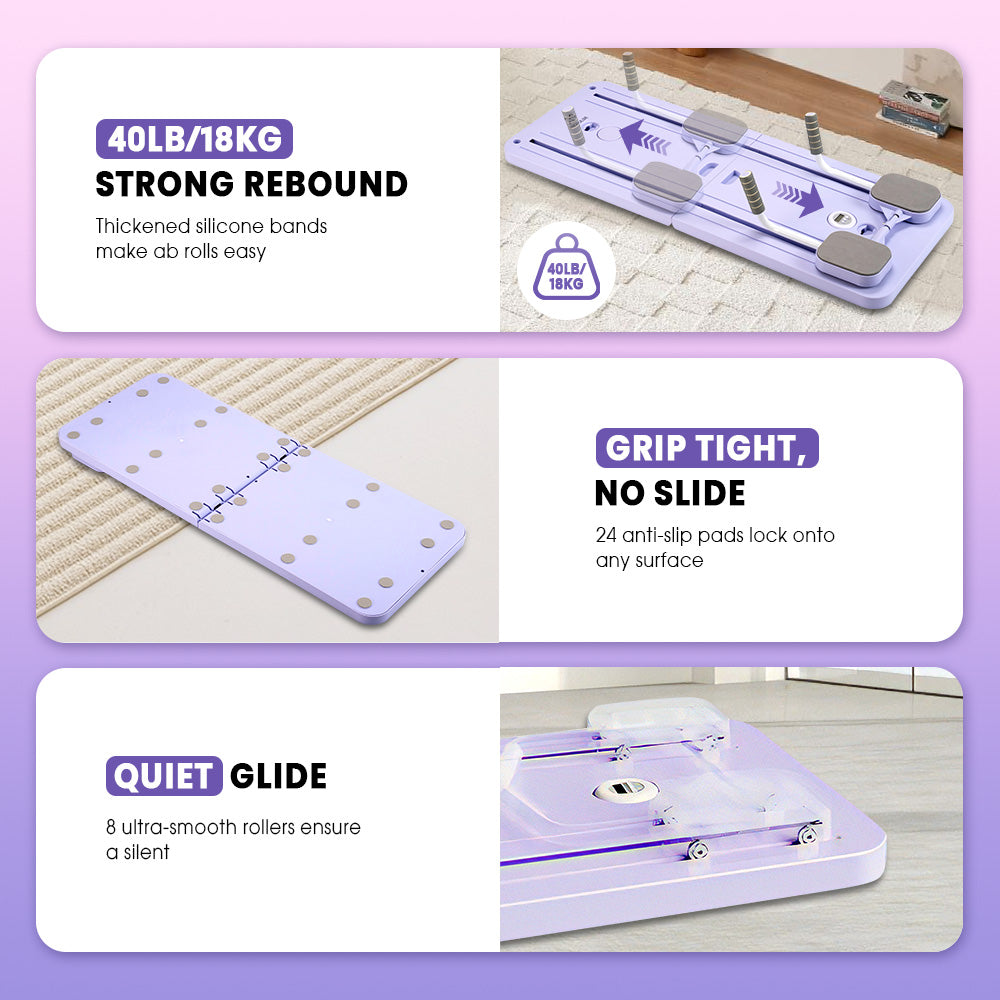 ProPulse Pilates Board Multi-Purpose Foldable Pilates Reformer Board - Sunyee