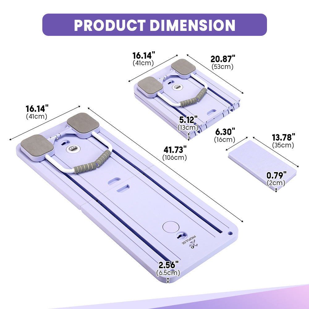 ProPulse Pilates Board Multi-Purpose Foldable Pilates Reformer Board - Sunyee