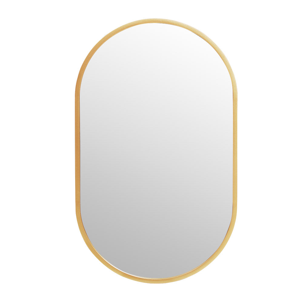 ProPulse Round/Oval Wall Mirror Bathroom Makeup Home Decor Metal Frame - Sunyee