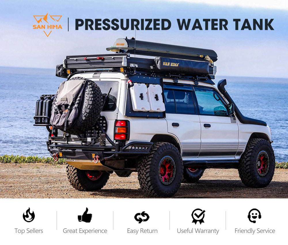 San Hima 30L Pressurized Water Tank Camper Trailers Caravans 4X4 4WD Truck - Sunyee