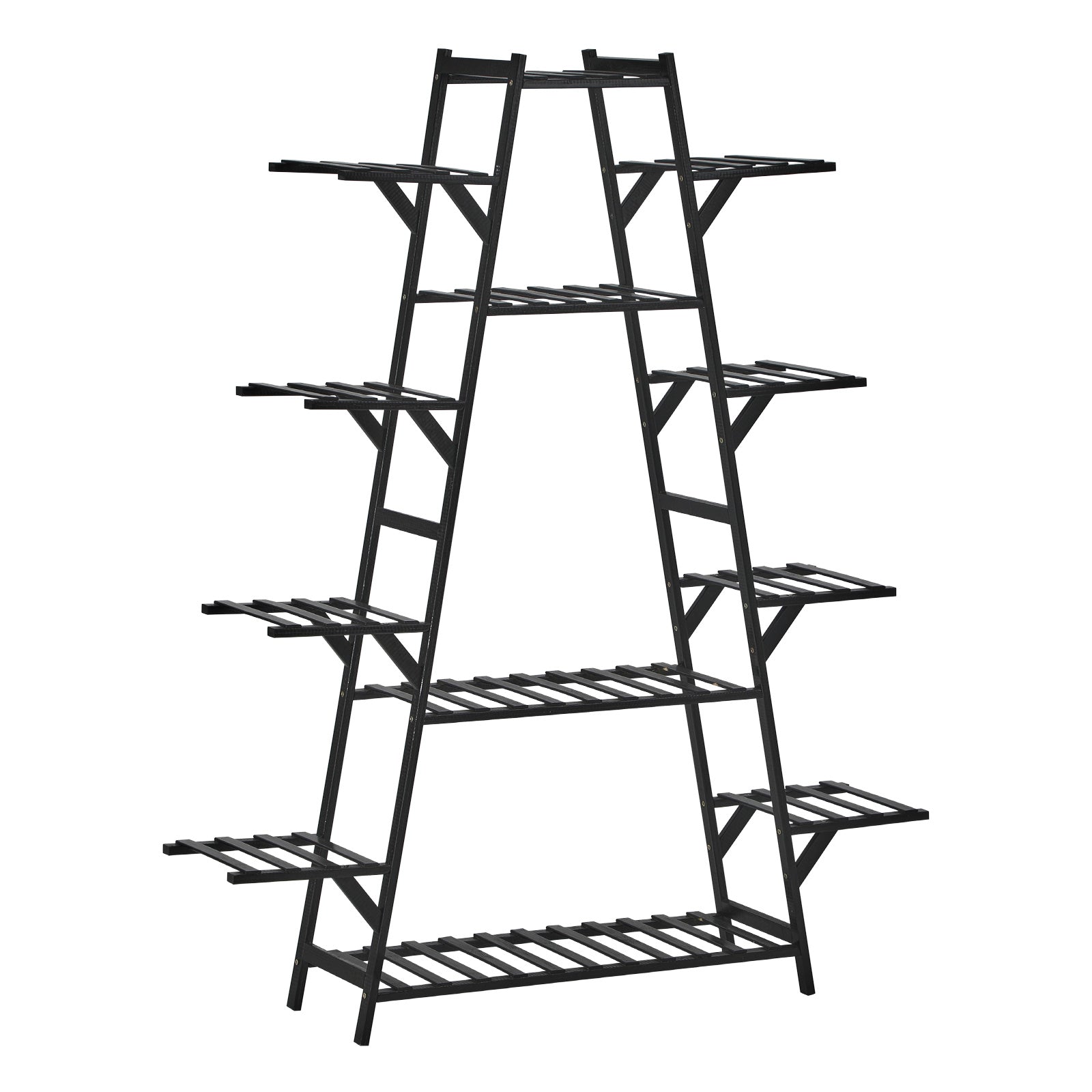 Livsip Plant Shelf Rack Display Stand Indoor Outdoor 12 Flower Pots Holder - Sunyee