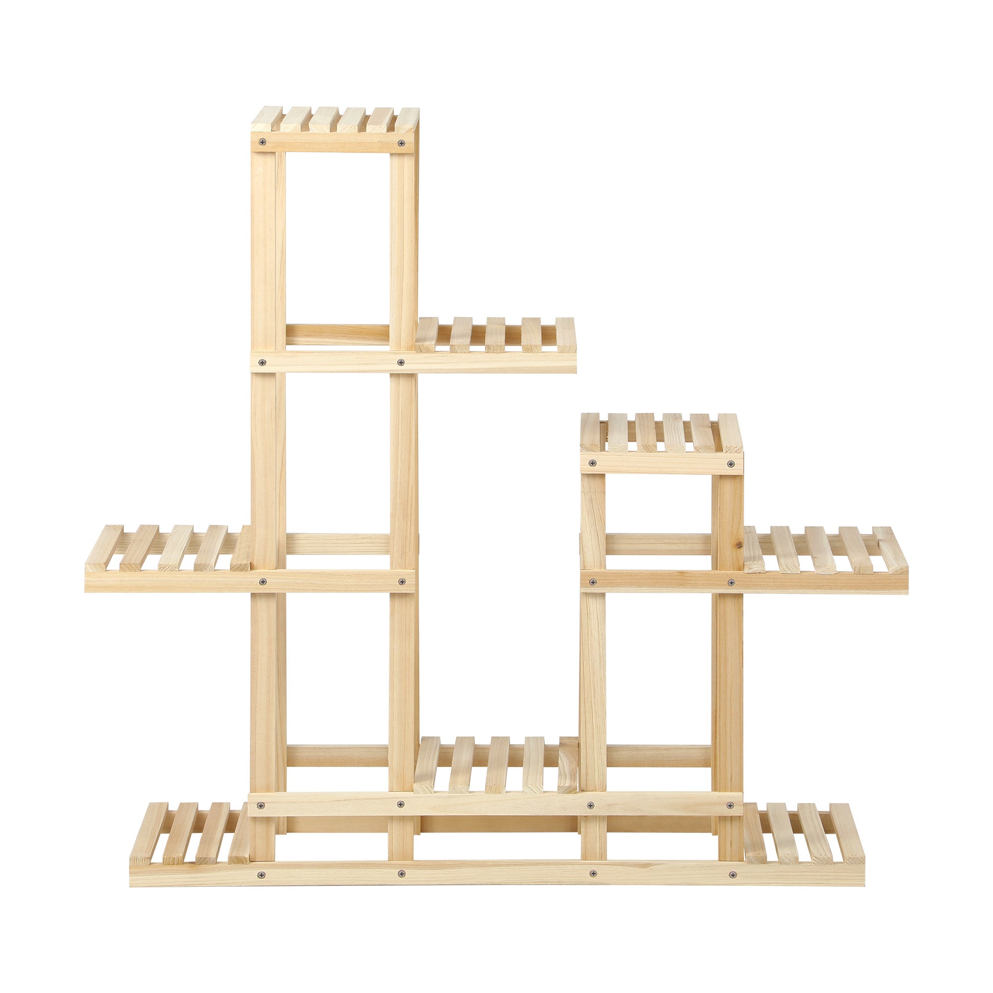 Livsip Plant Stand 6 Tiers Flower Pot Planter Corner Shelf Wooden Shelving DIY - Sunyee