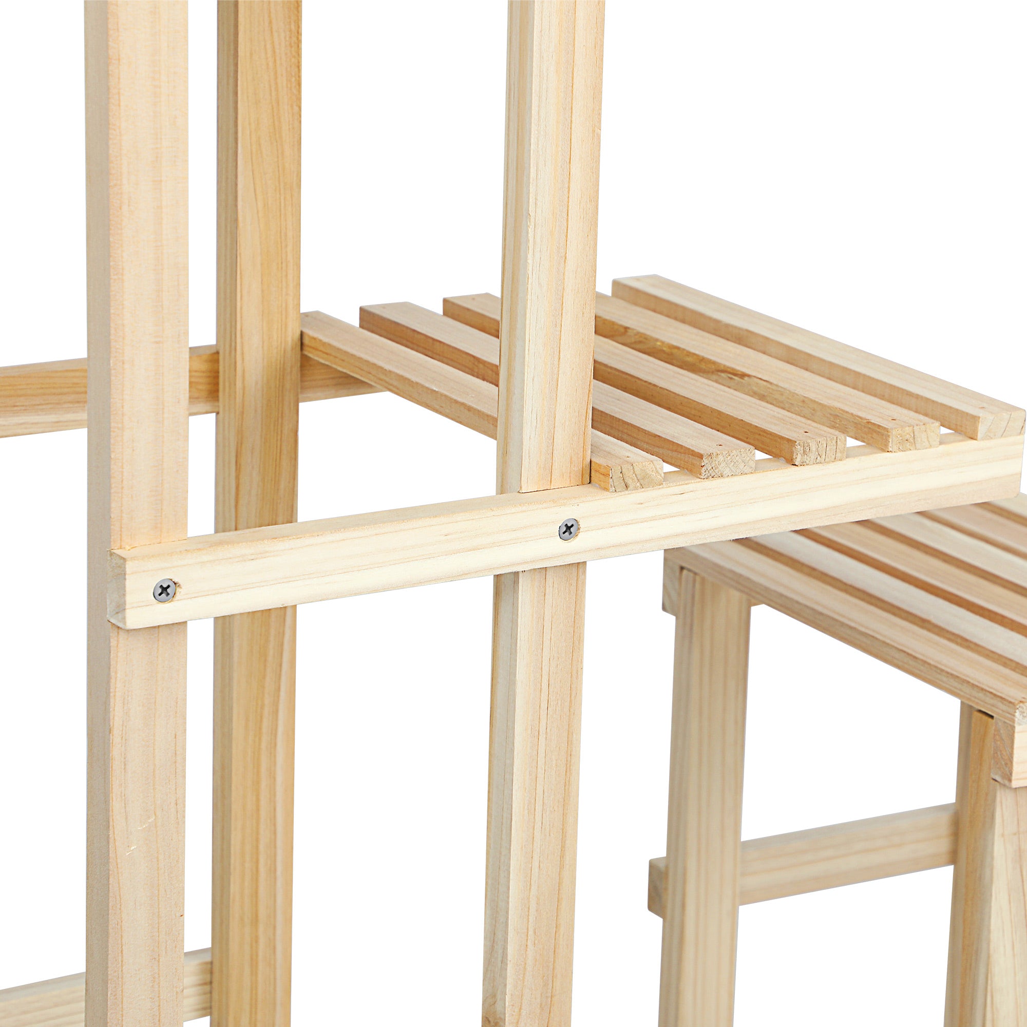 Livsip Plant Stand 6 Tiers Flower Pot Planter Corner Shelf Wooden Shelving DIY - Sunyee