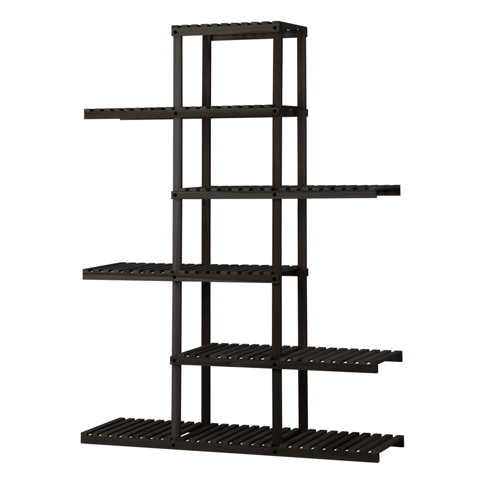 Livsip Plant Stand Outdoor Indoor 6 Tiers Flower Pots Rack Corner Shelf Black - Sunyee