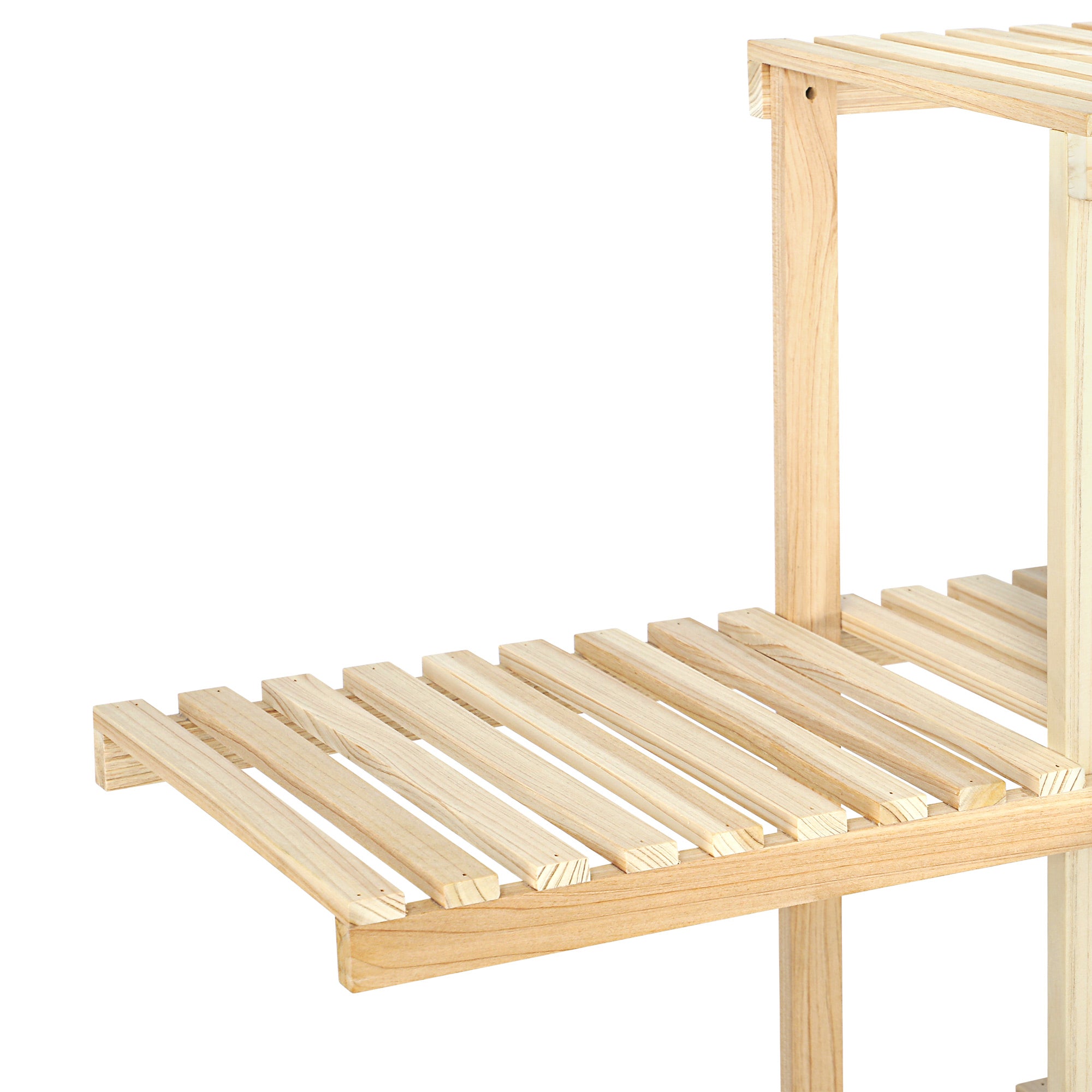 Livsip Bamboo Wood Plant Stand Flower Plants 6 Tiers Corner Display Shelves DIY - Sunyee