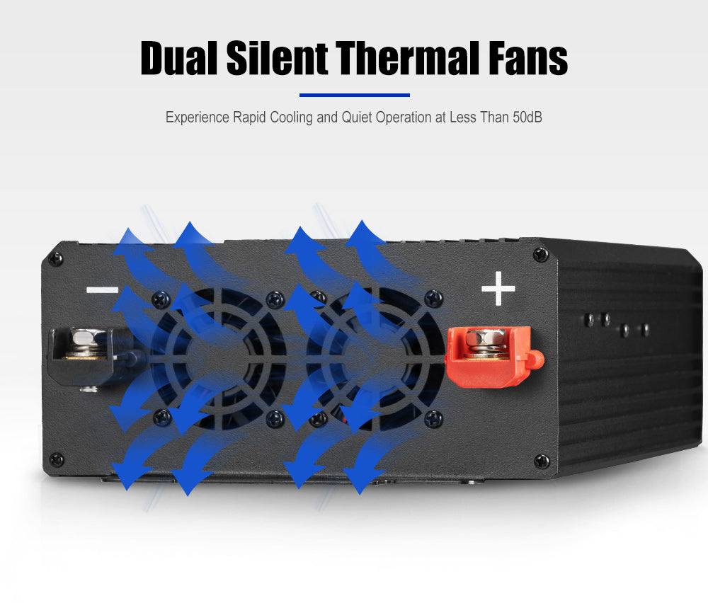 Atem Power 1500W/3000W 12V to 240V Pure Sine Wave Power Inverter - Sunyee