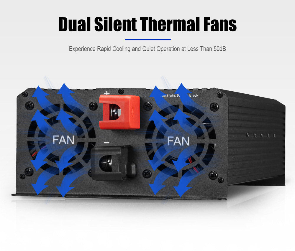 Atem Power 12V to 240V 3000W/6000W Pure Sine Wave Power Inverter - Sunyee