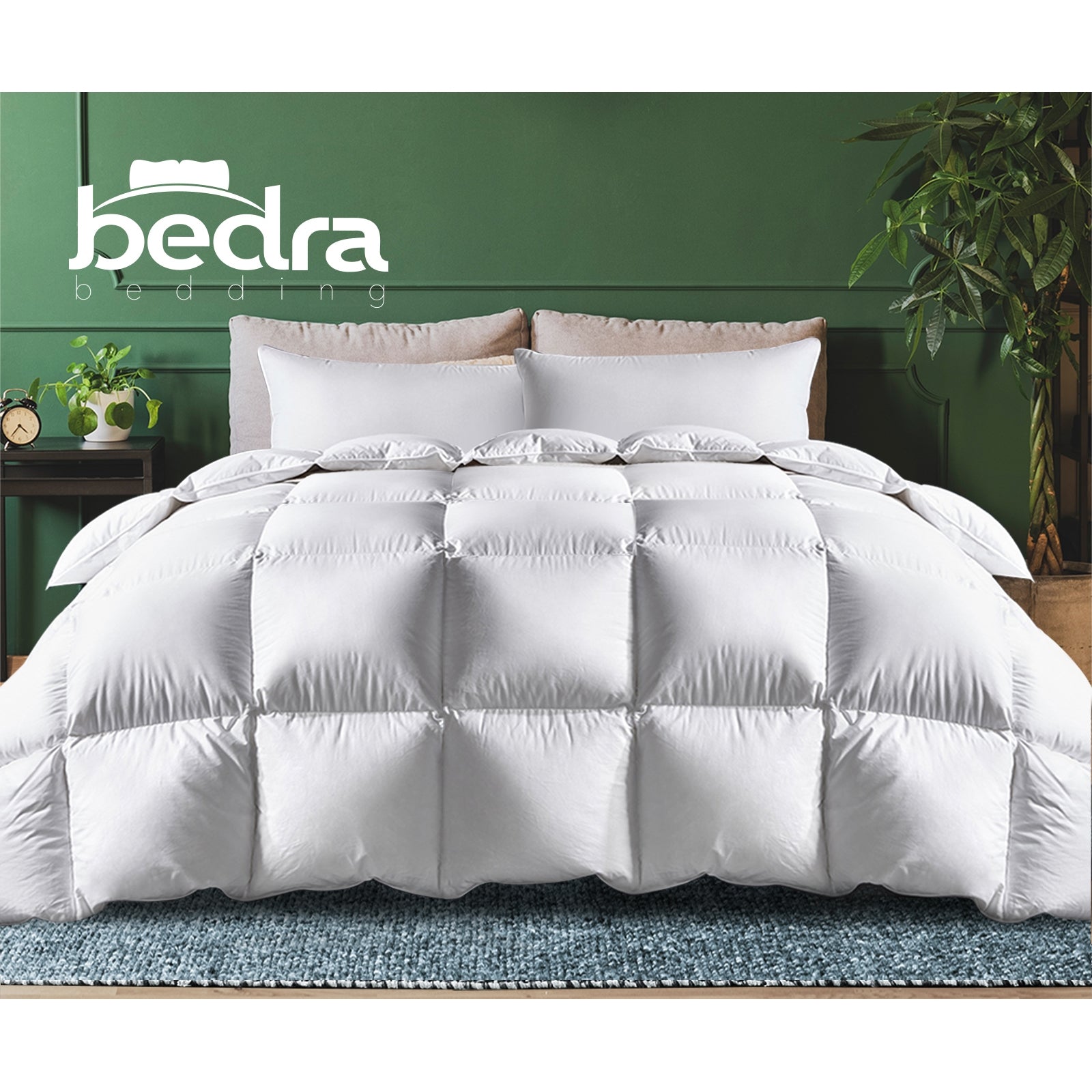 Bedra Duck Down Feather Quilt 700GSM Duvet Doona Blanket Super King All Season - Sunyee