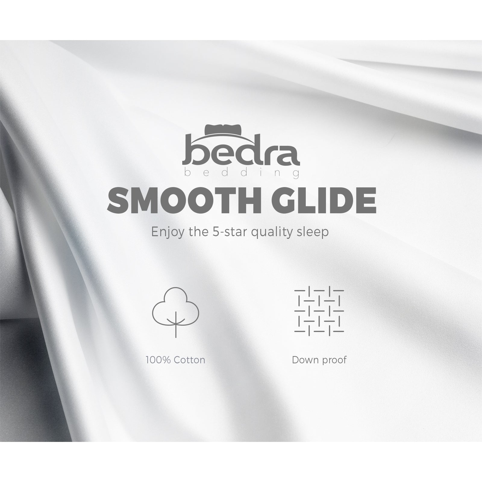 Bedra Goose Down Feather Quilt 500GSM Duvet Doona King All Season - Sunyee