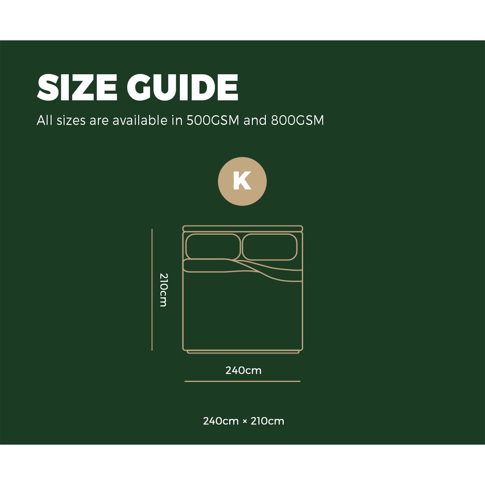 Bedra Goose Down Feather Quilt 500GSM Duvet Doona King All Season - Sunyee