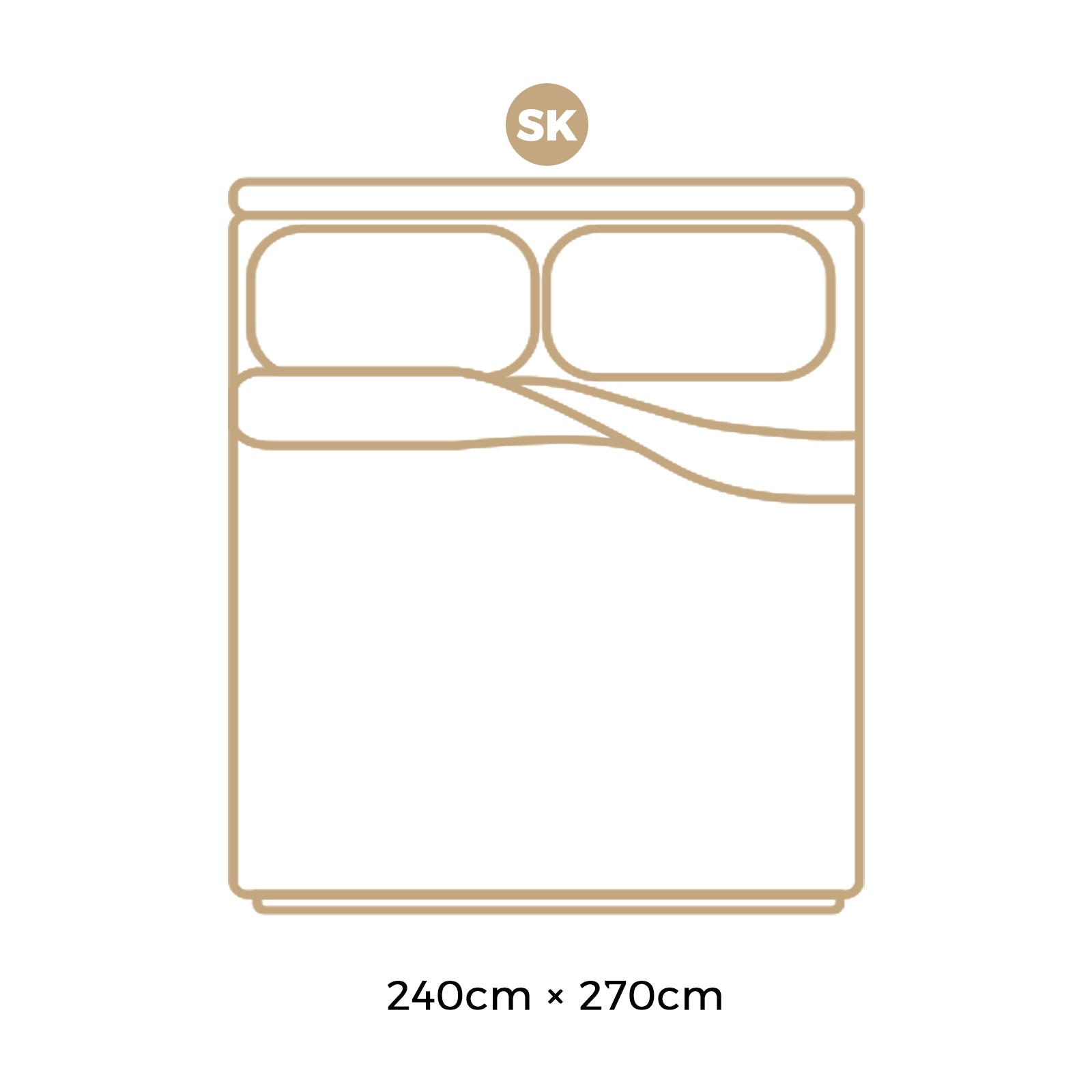 Bedra Goose Down Feather Quilt 500GSM Duvet Doona Blanket Super King - Sunyee