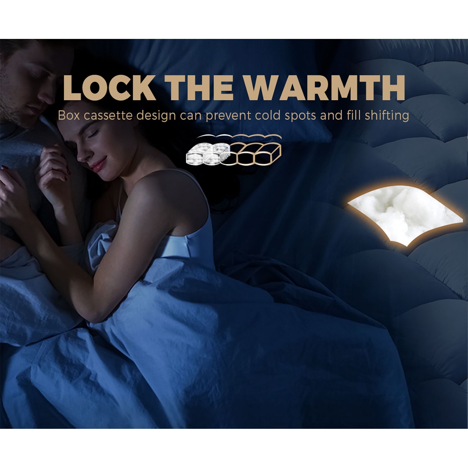 Bedra Microfibre Bamboo Quilt 400GSM Summer Winter Duvet Doona All Season Double - Sunyee