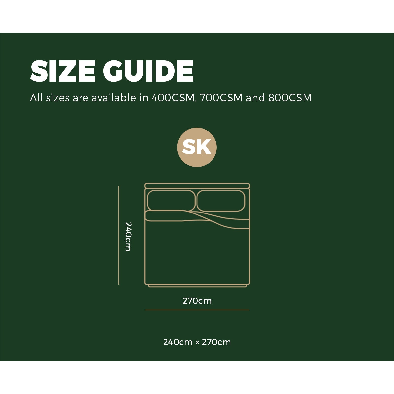 Bedra Microfibre Bamboo Super King Winter Microfiber 800GSM Donna Duvet Blanket - Sunyee