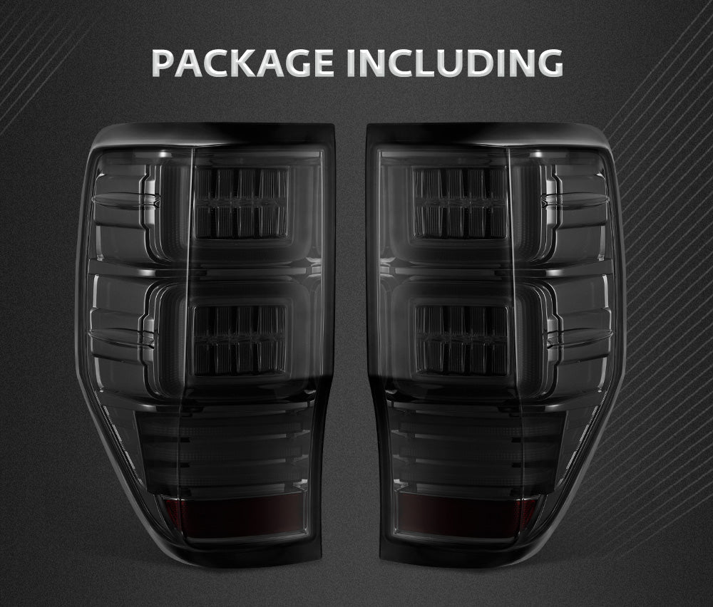 VLAND LED Tail Lights For Ford Ranger PX1 PX2 Wildtrak T6 XL XLT XLS 2012-2021 - Sunyee