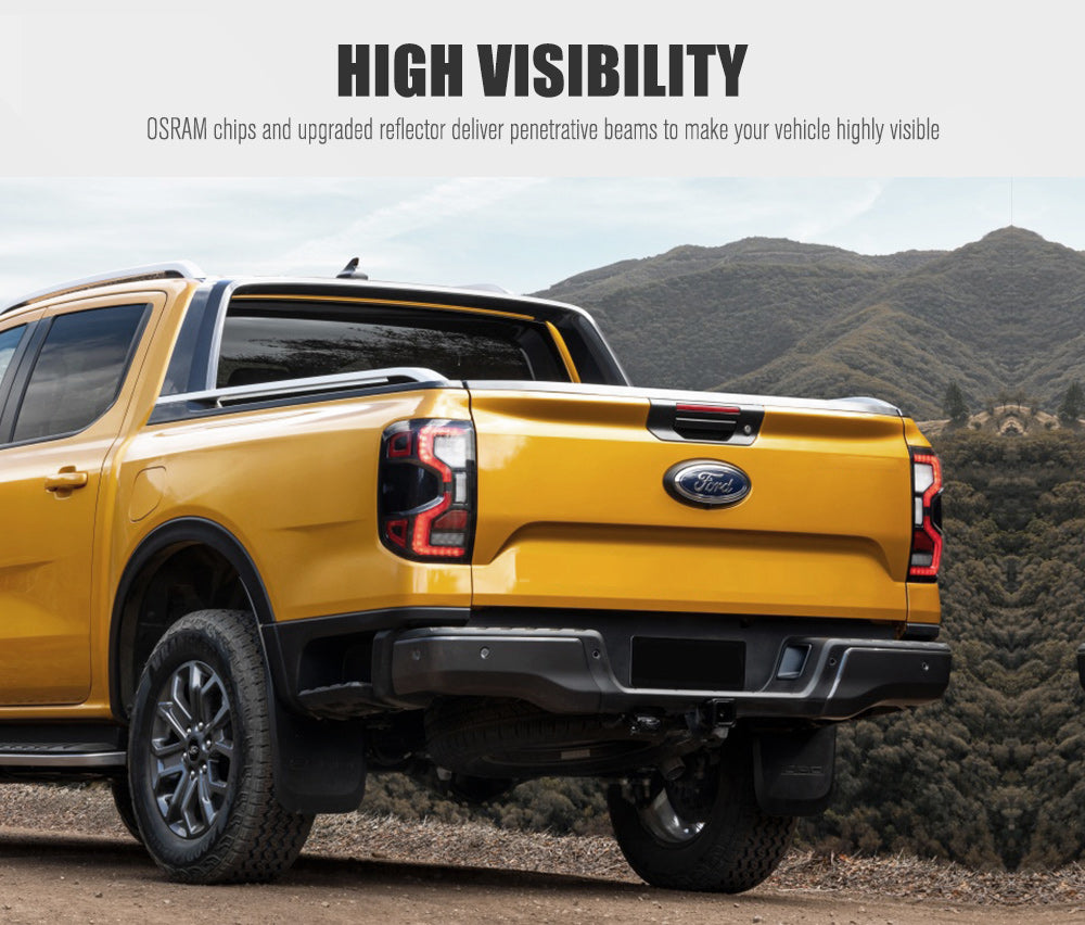 MOBI Pair LED Tail Lights For Ford Ranger XL XLS XLT SPORT MY 2023 - on - Sunyee