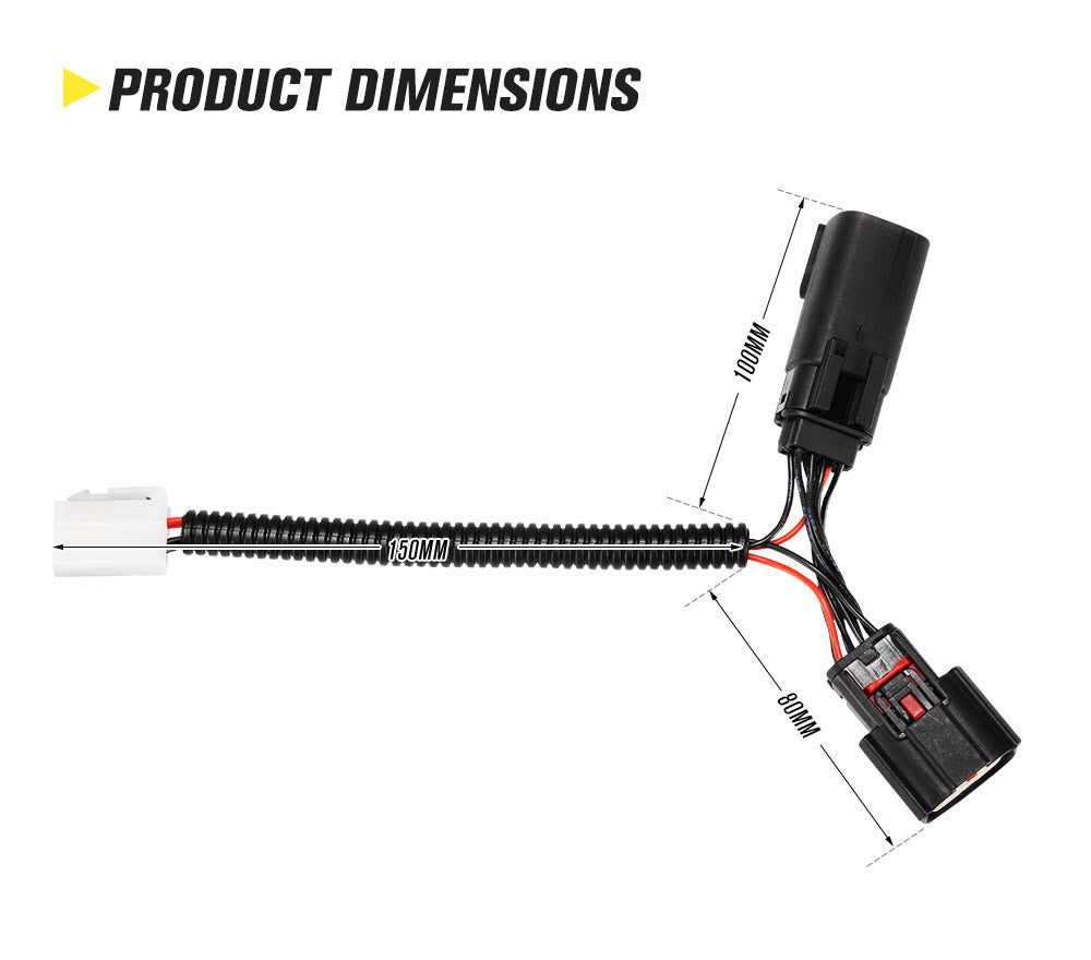 Lightfox Wiring Harness Kit for Ford Ranger Raptor Everest Plug and Play - Sunyee