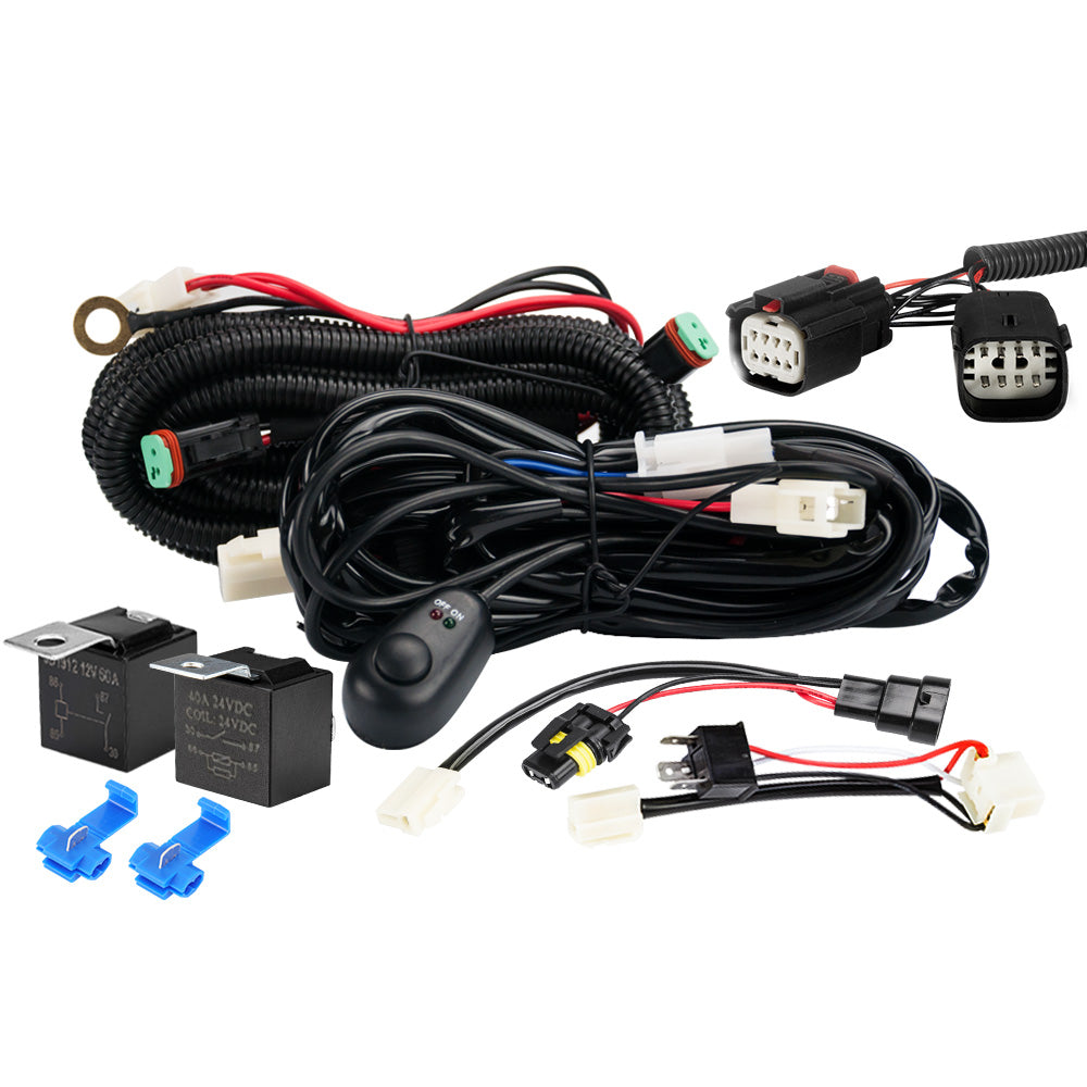 Lightfox Wiring Harness Kit for Ford Ranger Raptor Everest Plug and Play - Sunyee