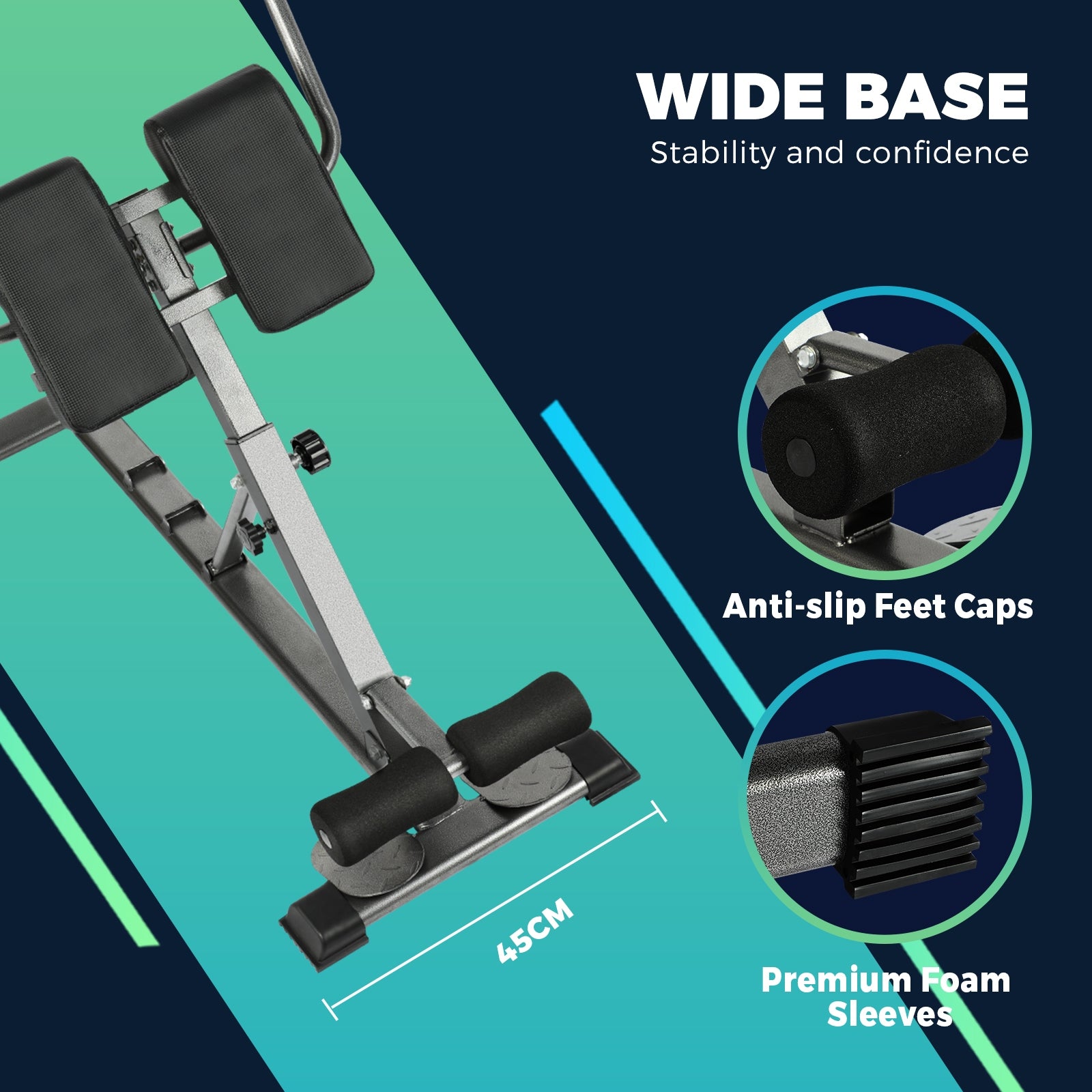 Finex Weight Bench Back Hyperextension Roman Chair Home Gym Equipments Fitness - Sunyee