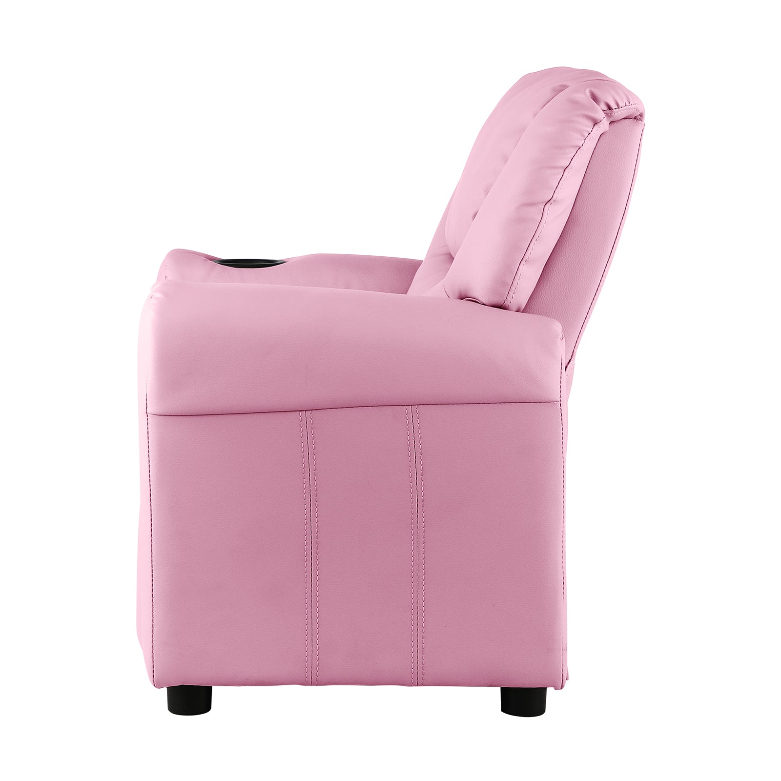 Oikiture Kids Recliner Chair Sofa Children Lounge PU Leather Couch Armchair Pink - Sunyee