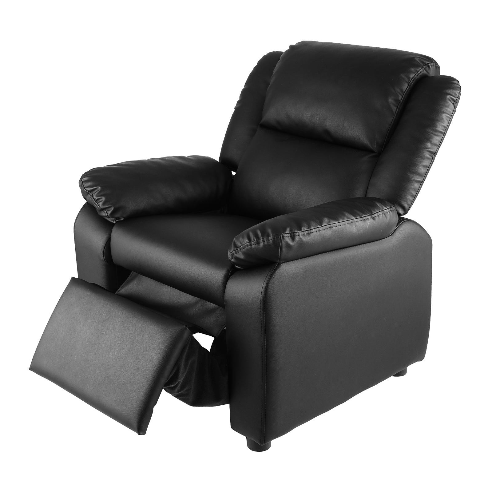 Oikiture Kids Recliner Sofa Children Lounge Chairs PU Couch Armchair w/ Storage - Sunyee