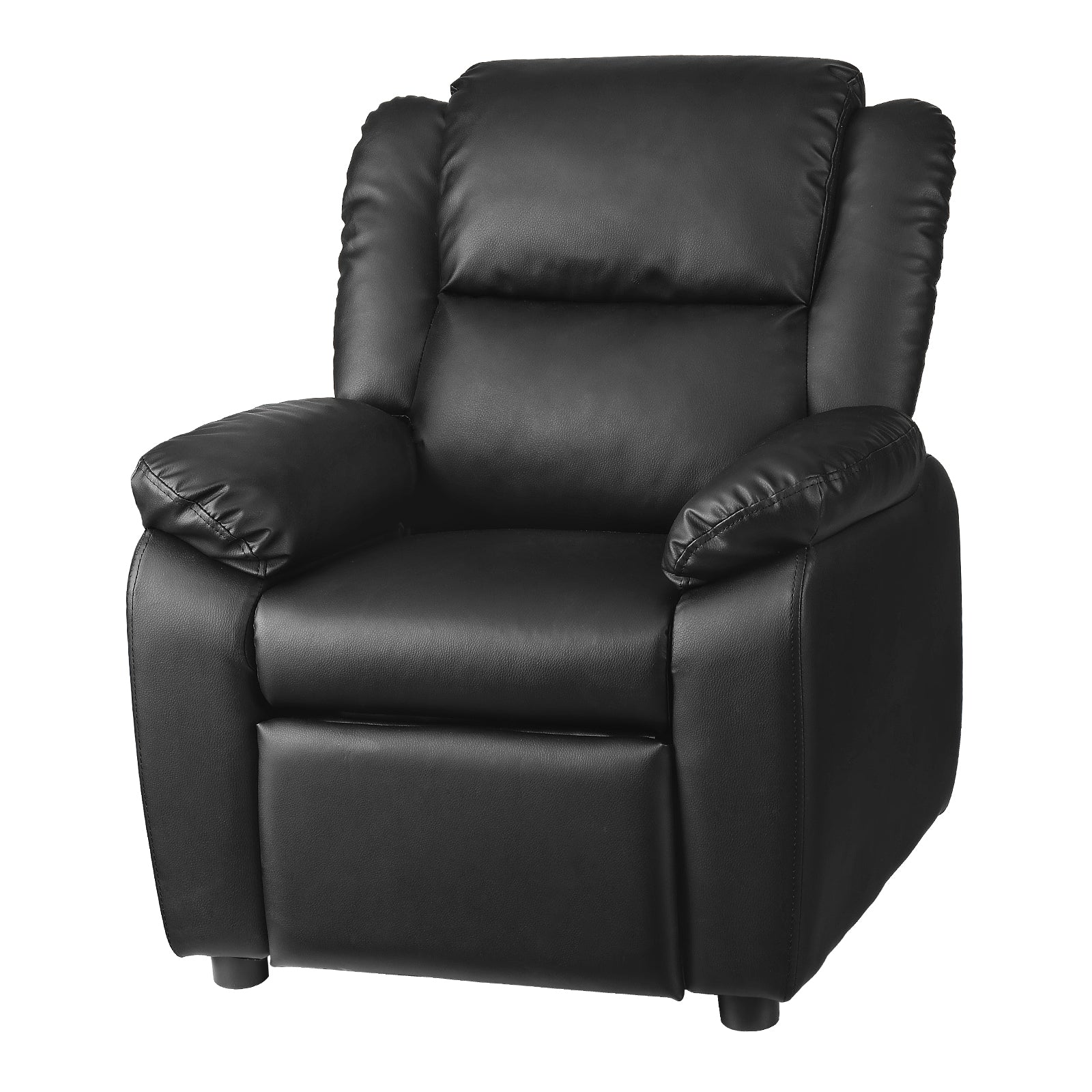 Oikiture Kids Recliner Sofa Children Lounge Chairs PU Couch Armchair w/ Storage - Sunyee